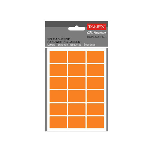 Picture of SELF-ADHESIVE LABELS NEON ORANGE 32X22MM 5 SHEETS